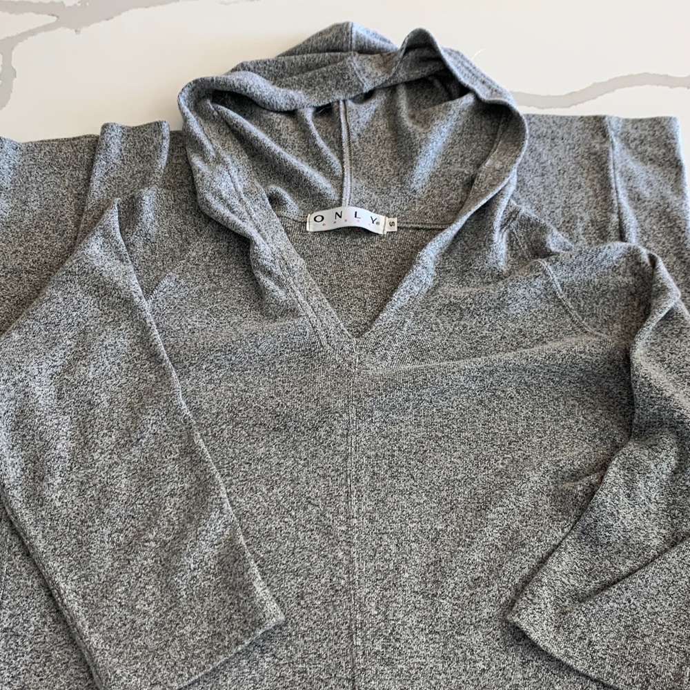 Only Dress Maxi Grey all stretch hoodie size small 👗